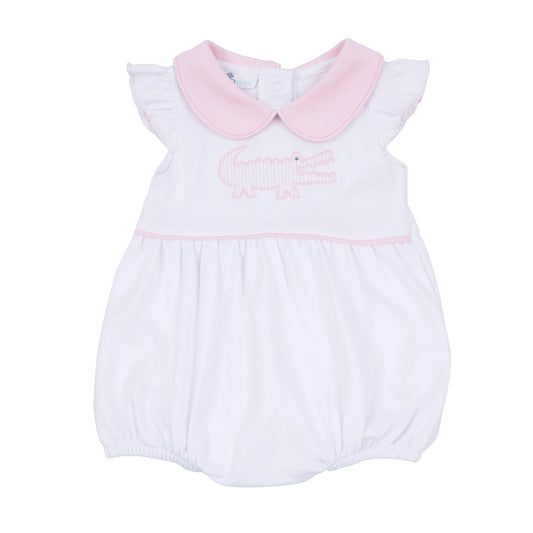 MB Gator Applique Collared Bubble-Pink