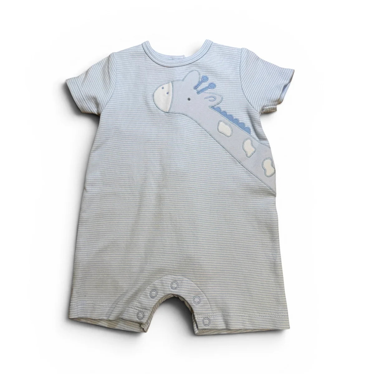 Petit Ami Giraffe Applique S/S Romper
