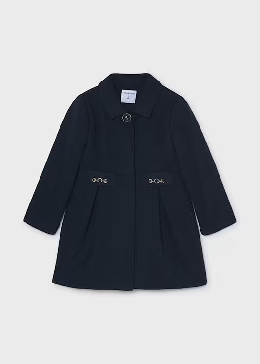 Mayoral Navy Dress Wool Coat