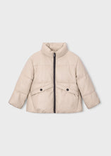 Girl Faux Leather Puffer Jacket