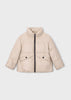 Girl Faux Leather Puffer Jacket