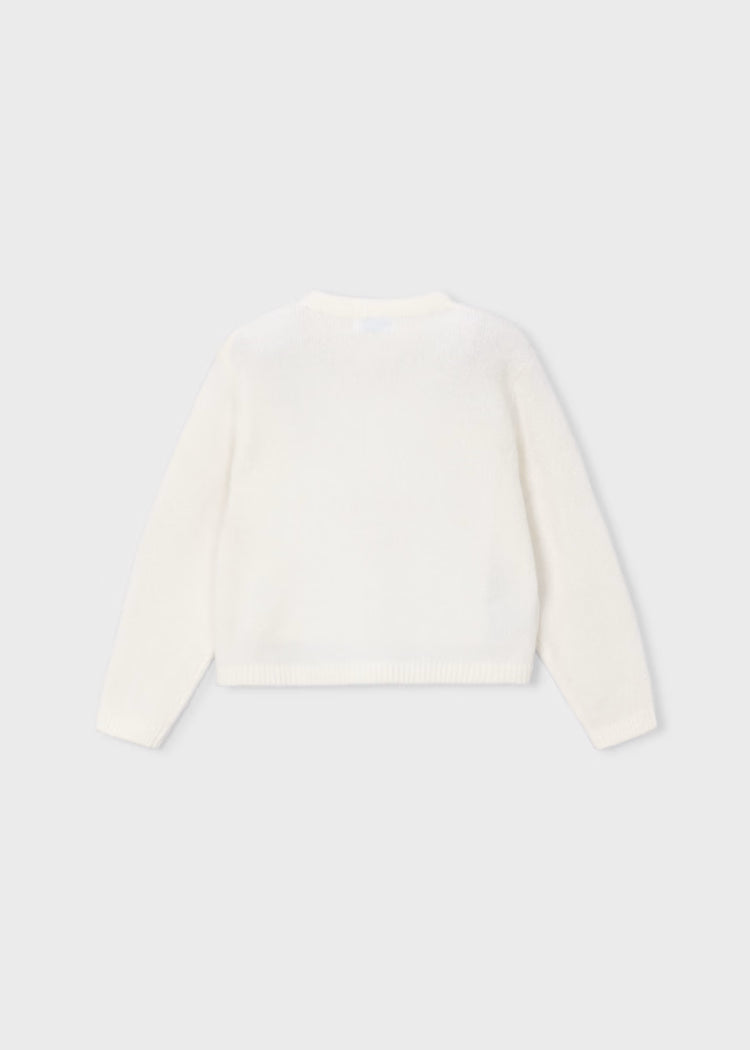 Mayoral Natural Knit Cardigan - Bows