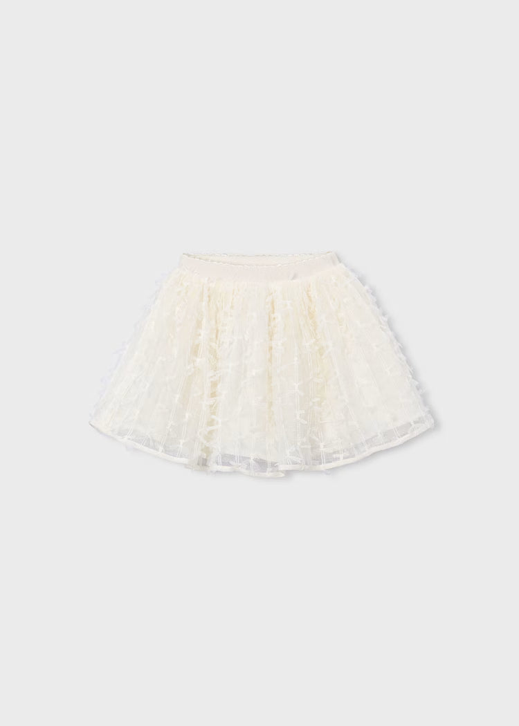 Mayoral Tulle Skirt-Natural