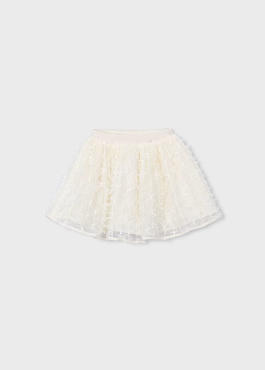 Mayoral Tulle Skirt-Natural