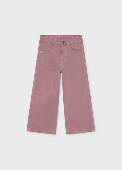 Mayoral Grape Twill Marine Pants - Girls - Pinkish
