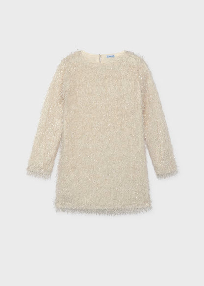 Mayoral Oat Fringed Dress