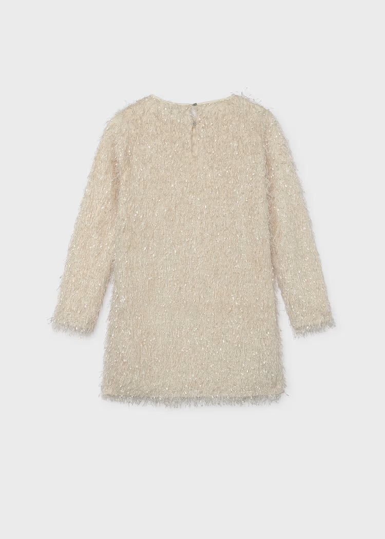 Mayoral Oat Fringed Dress