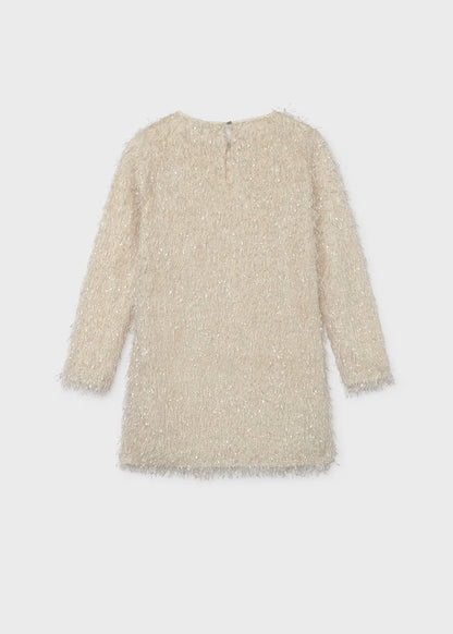 Mayoral Oat Fringed Dress