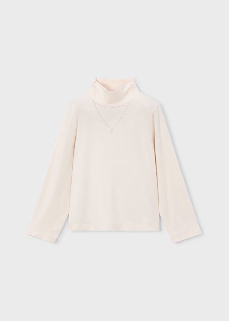 Mayoral Basic Turtleneck-Cream