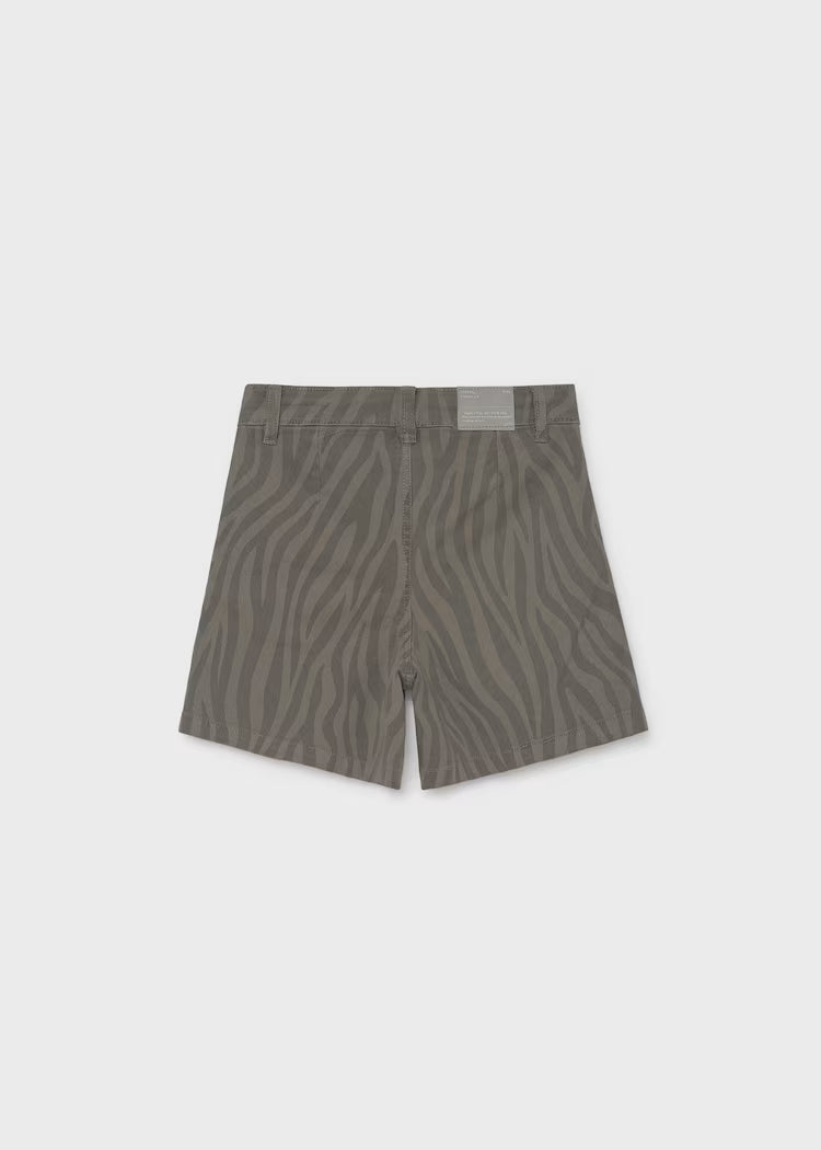 Mayoral Chocolate Twill Skort - Animal Print
