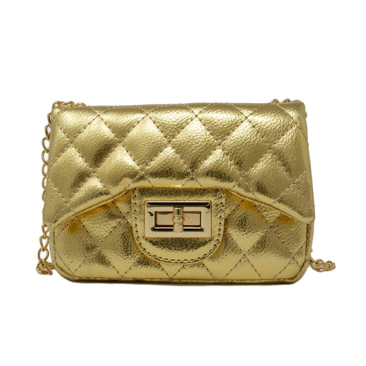 Metallic Gold Classic Mini Purse