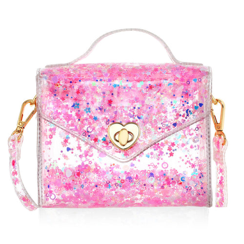 Carrying Kind Gussie Clear/Pink Purse