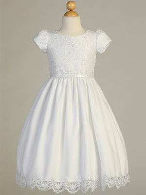 Swea Pea & Lilly Emb. Lace w/ Sequins on Tulle Dress