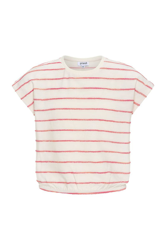 Hartley Top -Coral Stripe