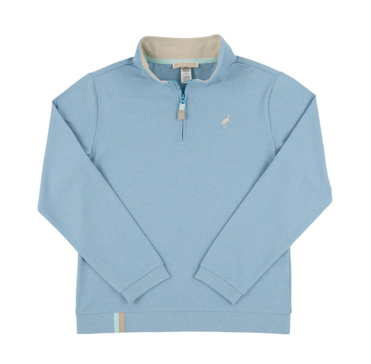 TBBC Hayword Half Zip-Barrington Blue