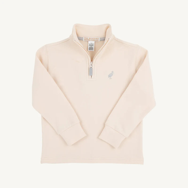 TBBC Oatmeal Hayword Half Zip Sweater