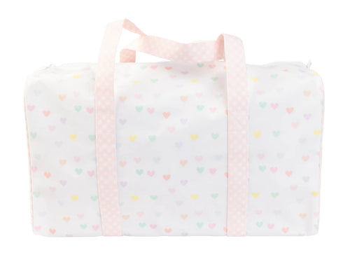 AOMI Pastel Hearts Duffle Bag