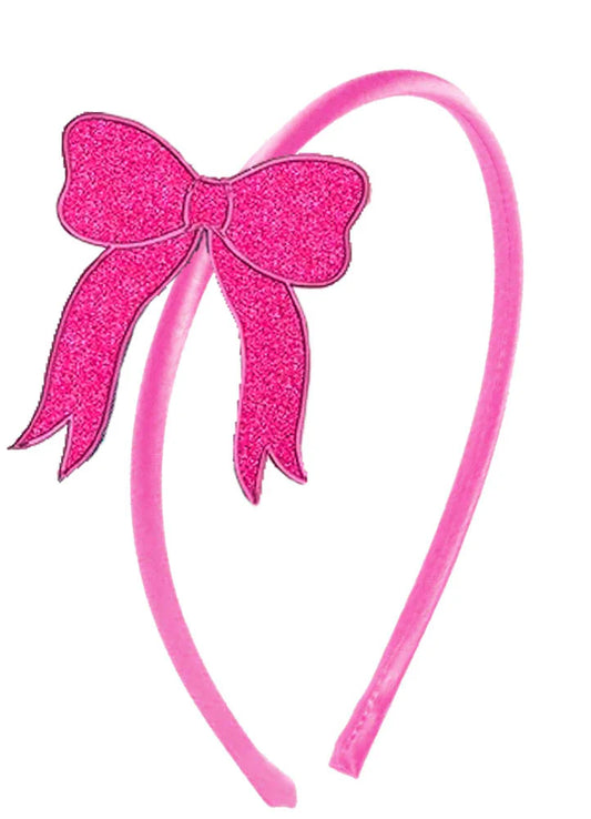 Azarhia Hot PInk Sequin Bow Headband