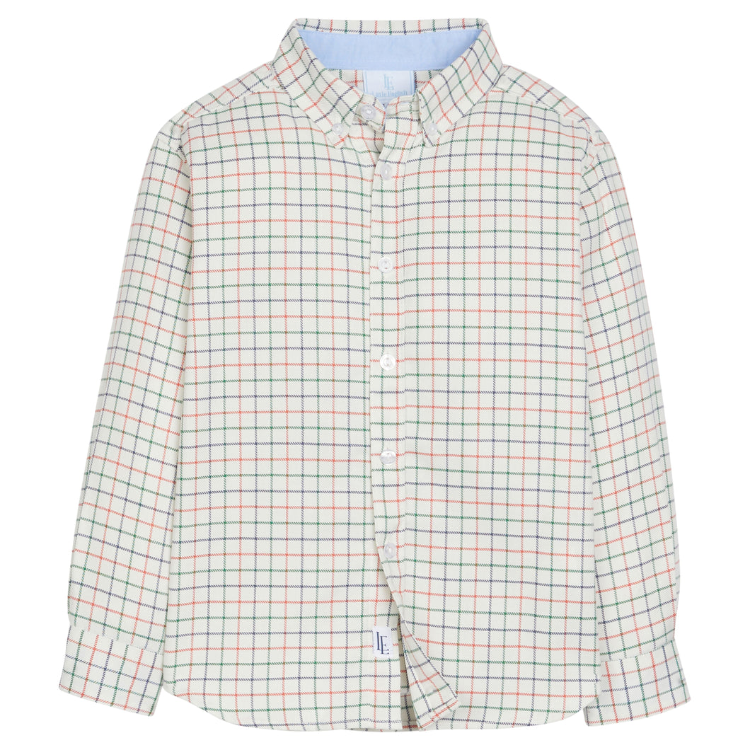 LE Button Down Shirt-Hunter Tattersall