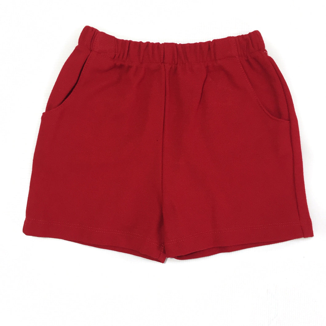 Banbury Cross Red Pique Knit Shorts