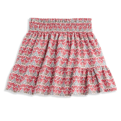 Bella Bliss Belinda Smocked Skirt-Red Darby