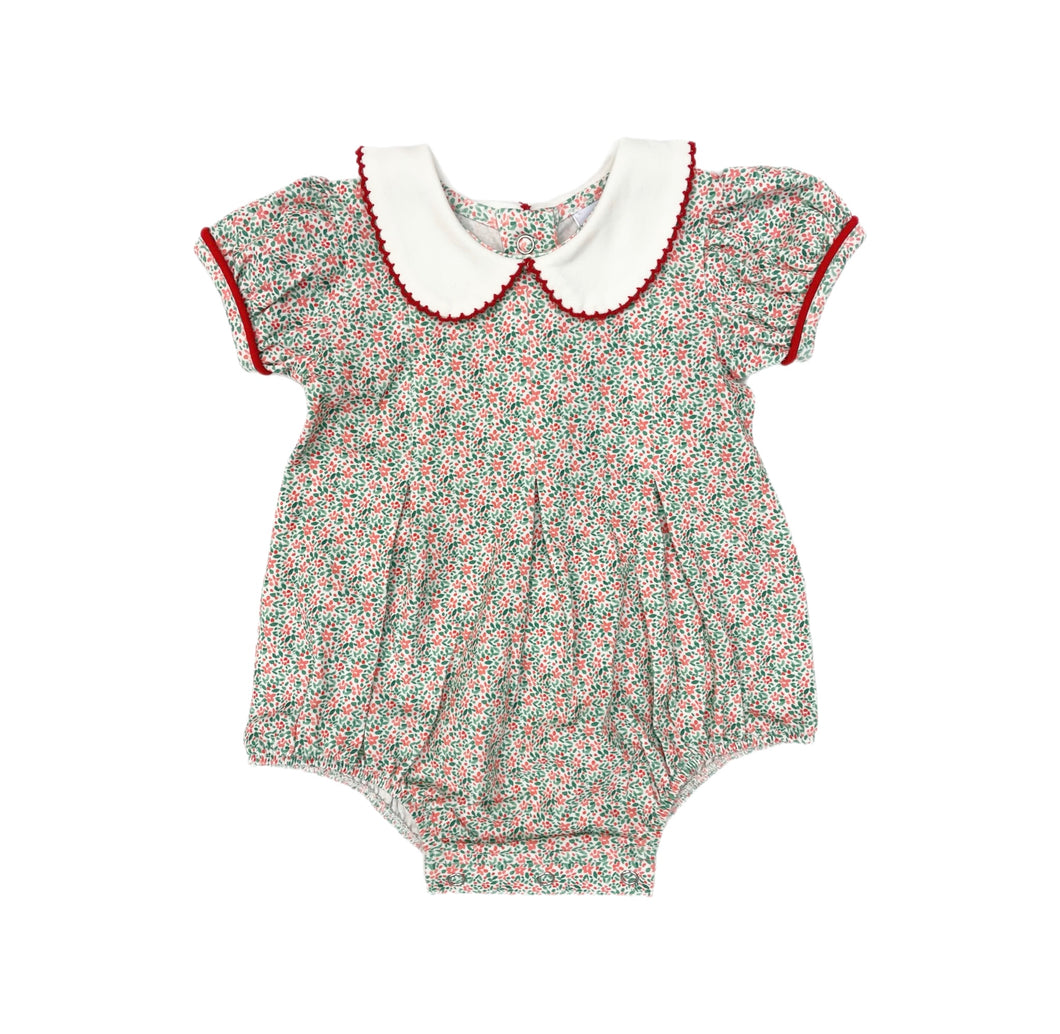 Swoon Baby Holiday Floral Print Knit Bubble