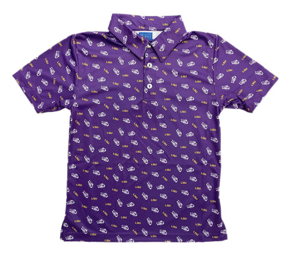 VLF LSU Logo Performance S/S Shirt