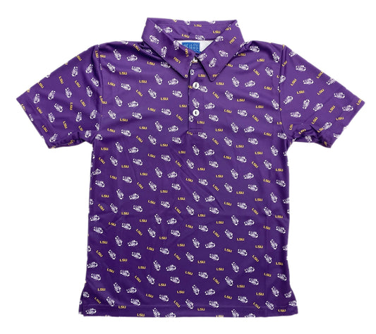 VLF LSU Logo Performance S/S Shirt
