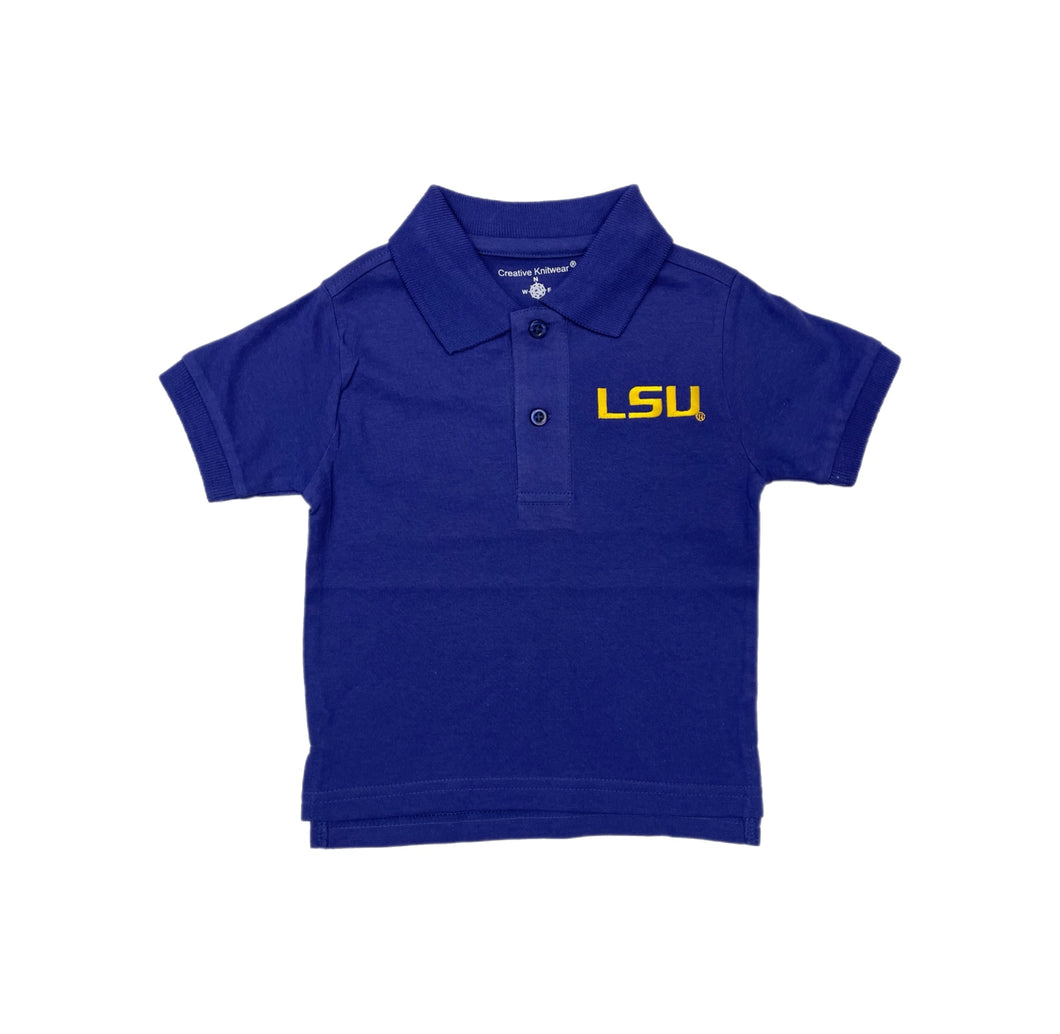 Creative Knitwear LSU Polo-Purple