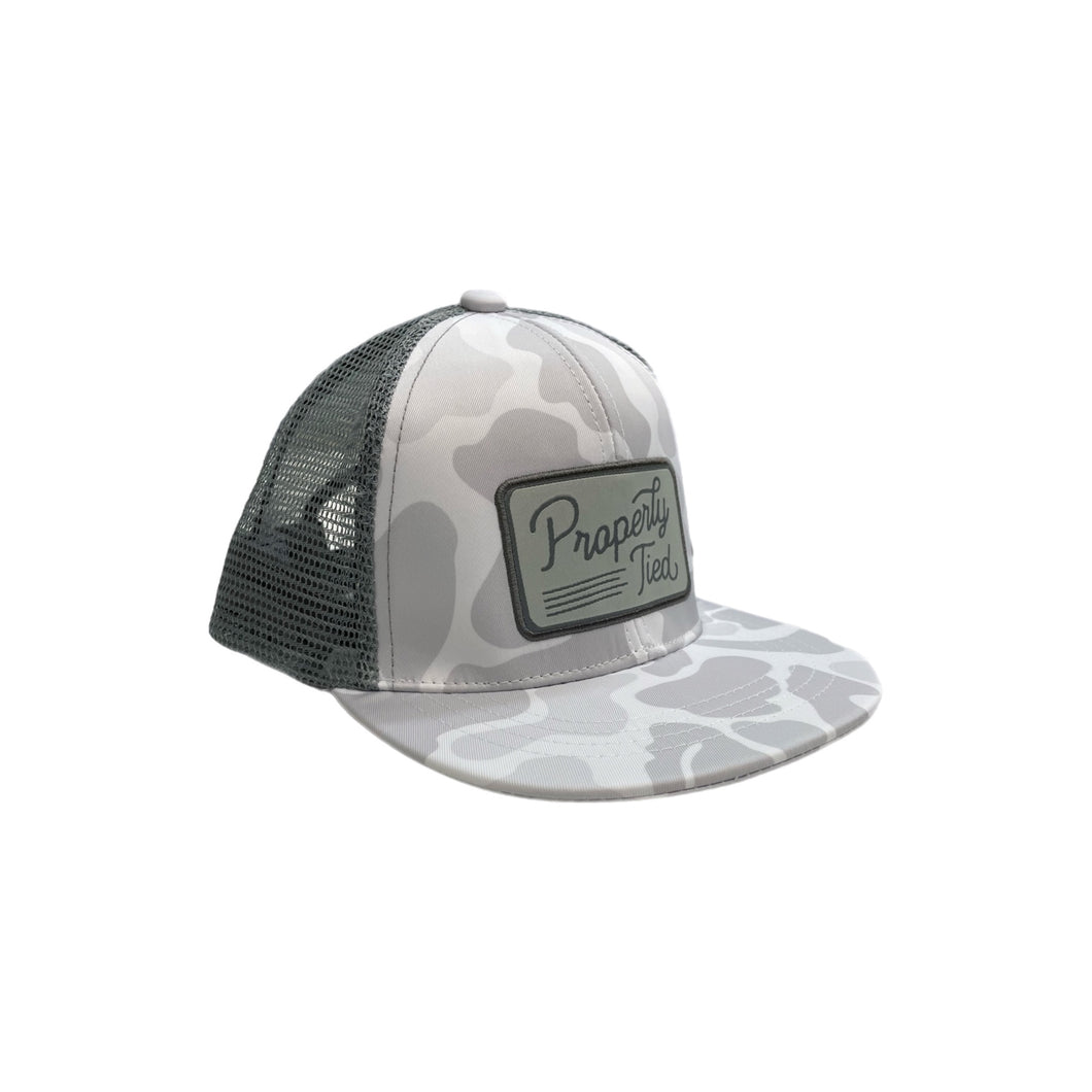 Properly Tied Sportsman Trucker Hat-Polar Camo