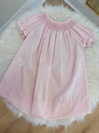 Rosalina Leah Smocked Daygown-Pink