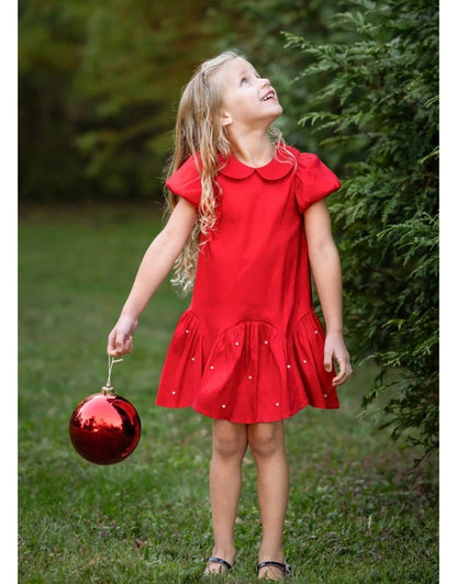 Isobella and Chloe Crimson Glow Dress