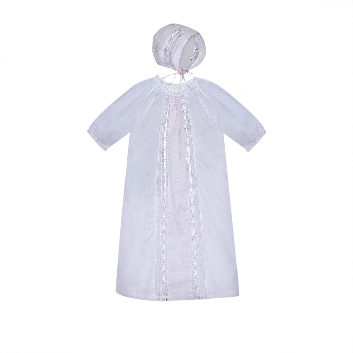 Baby Sen Kipling Daygown-White/Pink