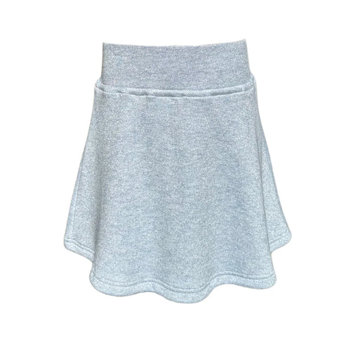 Pleat Libba Sweater Skirt-Light Blue