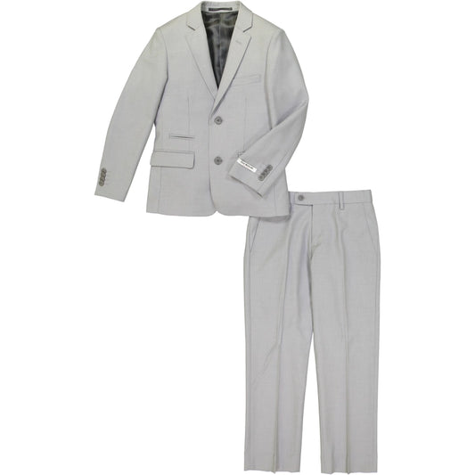 Isaac Mizrahi Lt. Grey 2 Pc. Wool Blend Suit