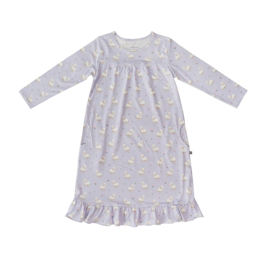 Sweet Bamboo L/S Nightgown-Little Sheep