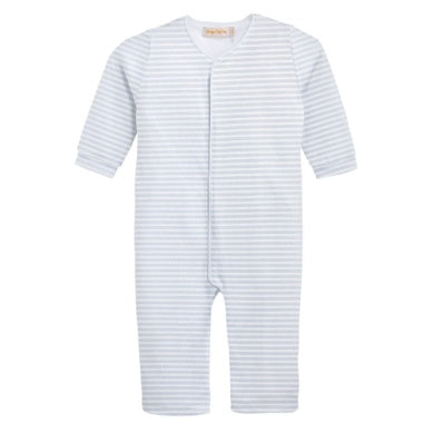 BCC Lt. Blue Stripes Printed Playsuit