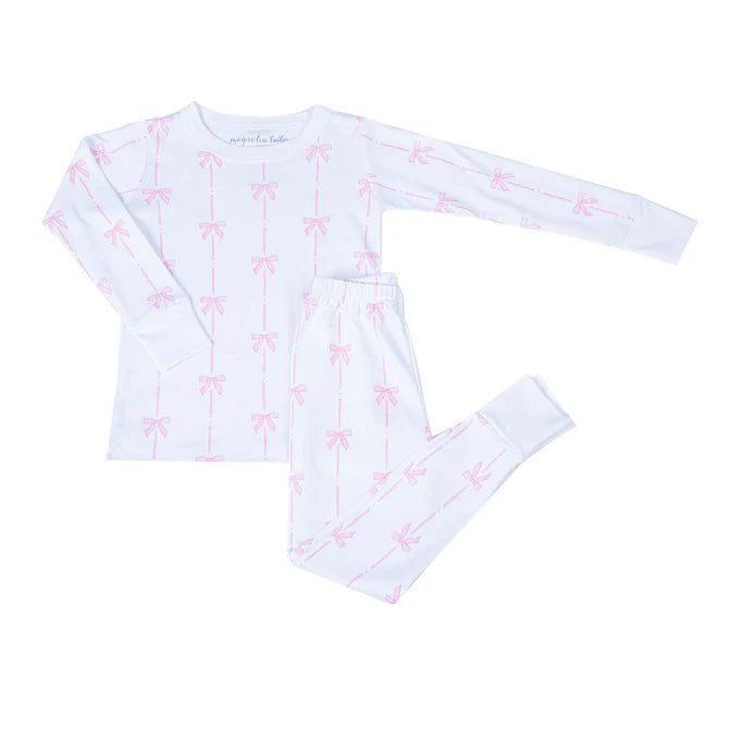 Magnolia Baby Bow Print Long Pajamas