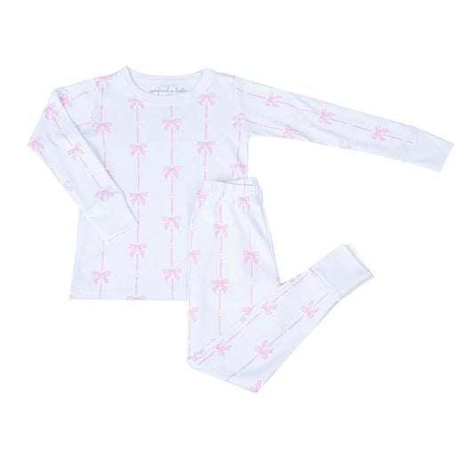 Magnolia Baby Bow Print Long Pajamas