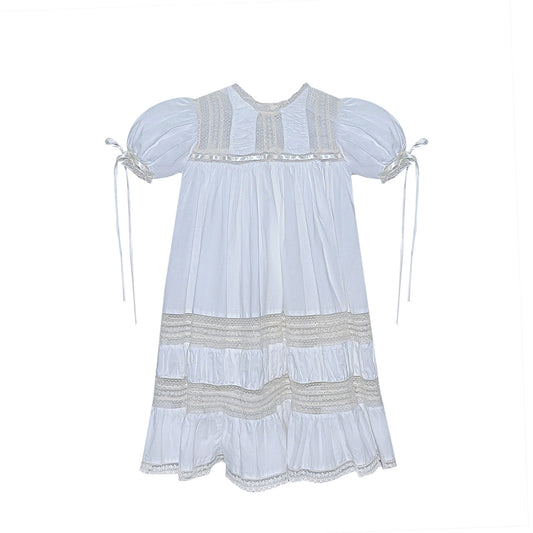 P & R Mary Claire Dress-Vintage White/ecru lace