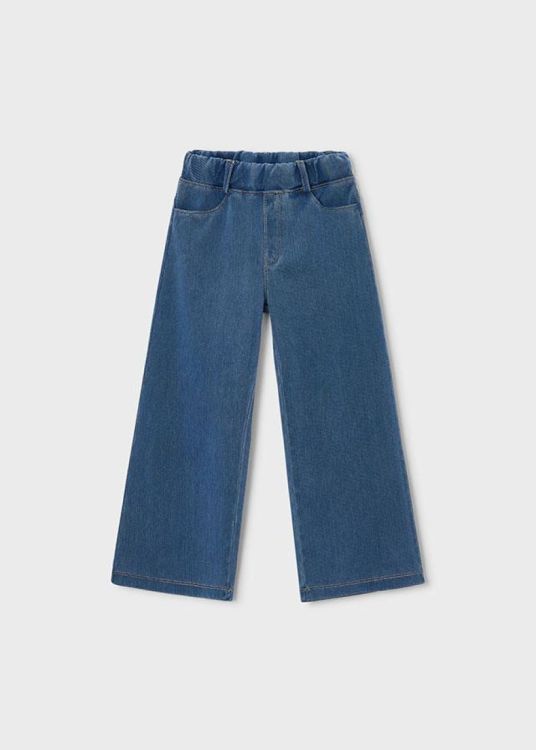 Mayoral Girls Long Knit Denim Pant - Light