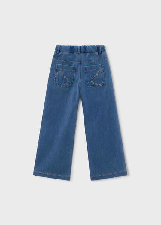 Mayoral Girls Long Knit Denim Pant - Light
