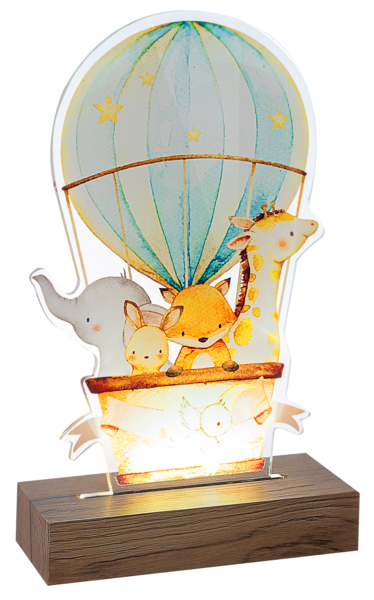 Ganz Light Up Hot Air Balloon Tabletop Decor