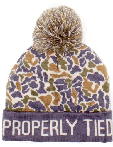Properly Tied Breck Beanie- Field Camo