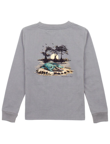 Properly Tied Bayou Gator L/S Tee