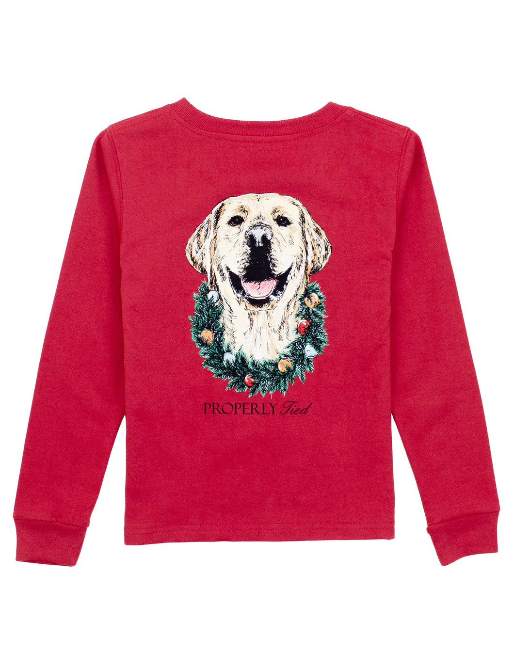 Properly Tied Deck The Paws L/S Shirt-Cabernet