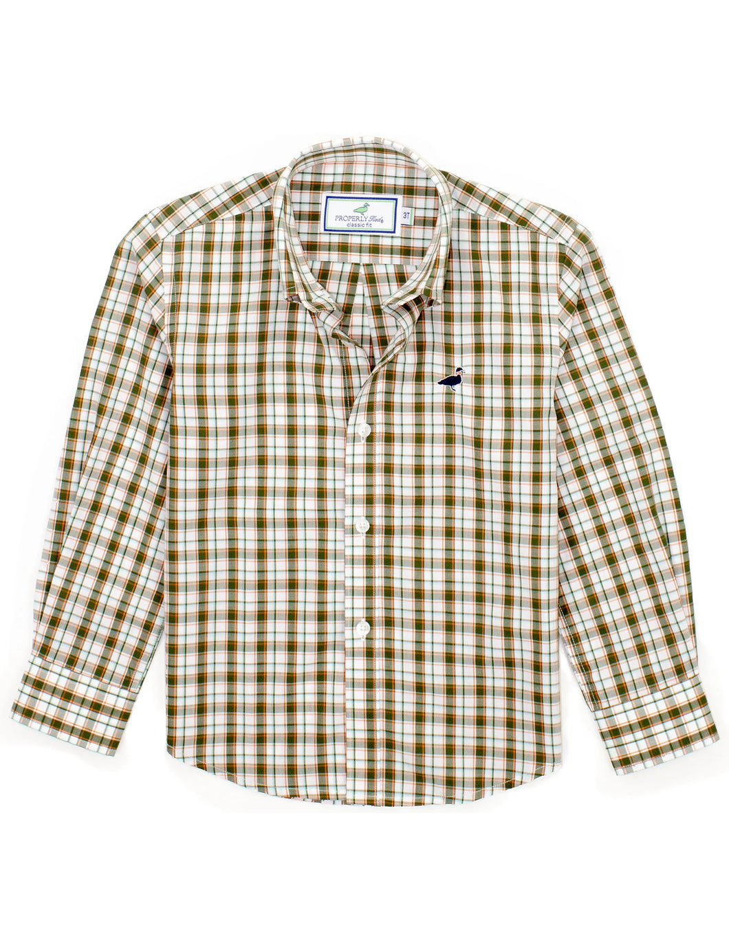 Properly Tied Olive Grove Button Down Shirt