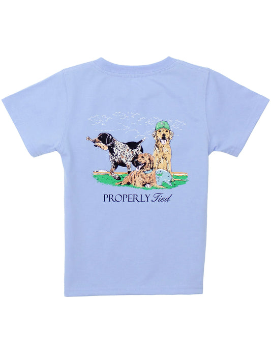 Properly Tied Diamond Dogs SS Tee-Lt. Blue