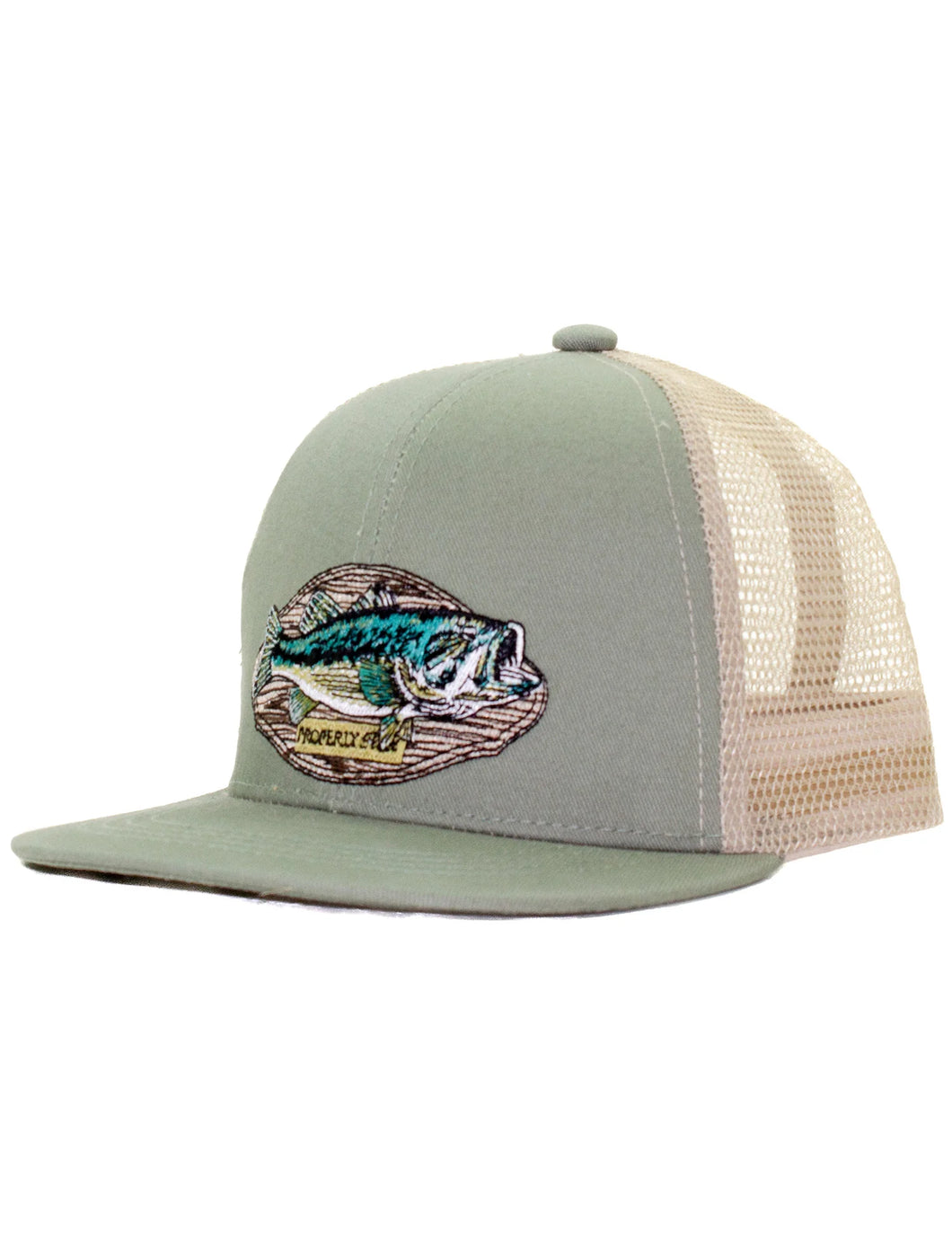 Properly Tied Trucker Hat Bass Mount