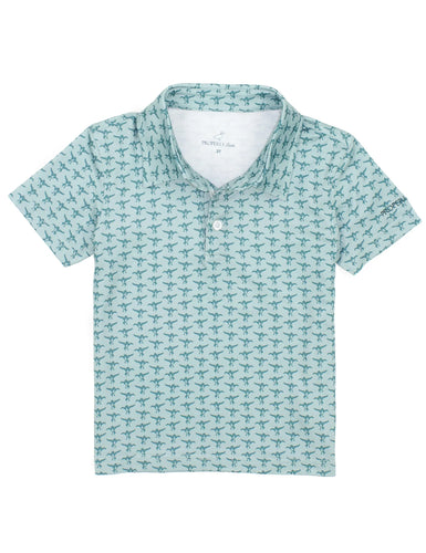 Properly Tied Flying Mallard Performance Polo